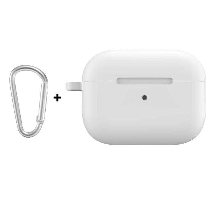 For Apple AirPods Pro 2 2022 ENKAY Thickened Silicone Protective Case with Keychain(White) - free shipping - PMC TechLife - Order now!