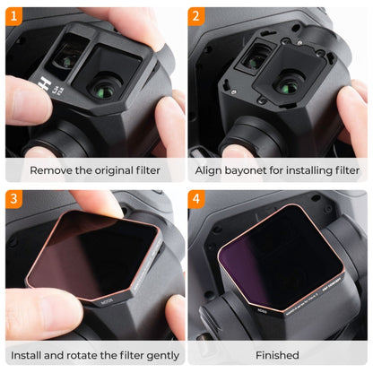 For DJI Mavic 3 K&F Concept SKU.1892 4 in 1 Lens Filter ND64 ND128 ND256 ND512 Filter Kits - Mavic Lens Filter by PMC Jewellery | Online Shopping South Africa | PMC Jewellery | Buy Now Pay Later Mobicred