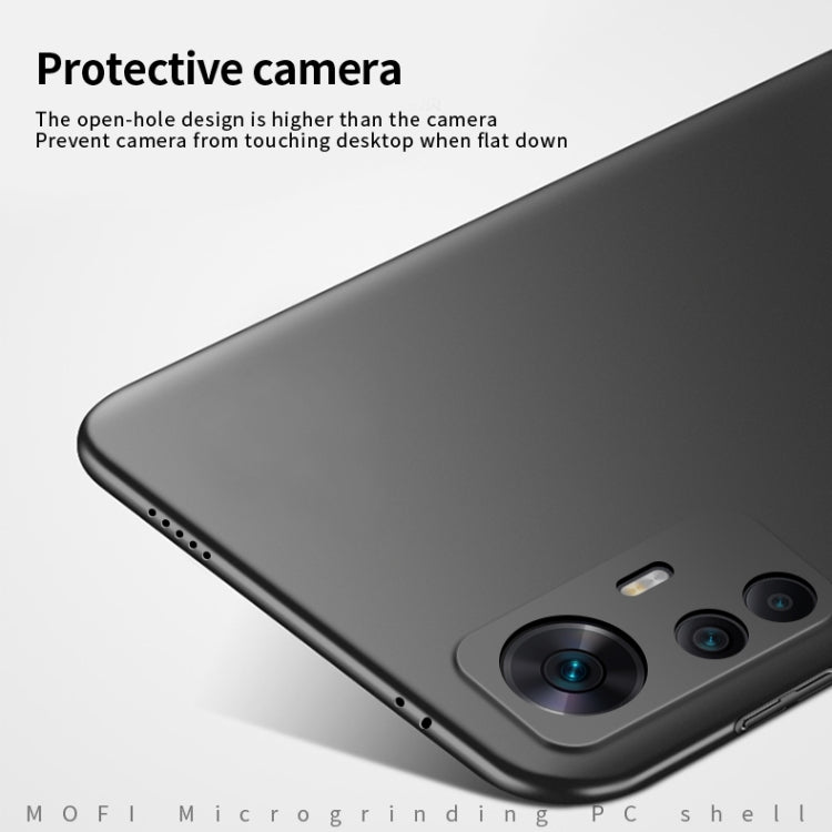 For Xiaomi 12T / Redmi K50 Ultra MOFI Micro Frosted PC Ultra-thin Hard Case(Black) - Xiaomi Cases by MOFI | Online Shopping South Africa | PMC Jewellery