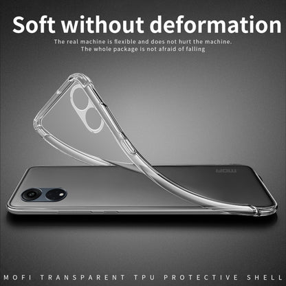 For OPPO A58 5G MOFI Ming Series Ultra-thin TPU Phone Case(Transparent) - OPPO Cases by MOFI | Online Shopping South Africa | PMC Jewellery