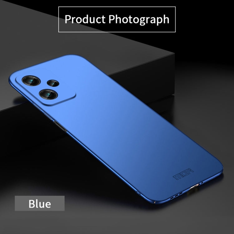 For Xiaomi Redmi Note 12 China MOFI Micro Frosted PC Ultra-thin Hard Case(Blue) - Note 12 Cases by MOFI | Online Shopping South Africa | PMC Jewellery