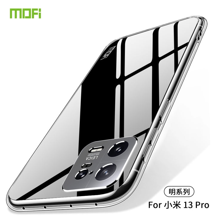 For Xiaomi 13 Pro MOFI Ming Series Ultra-thin TPU Phone Case(Transparent) - 13 Pro Cases by MOFI | Online Shopping South Africa | PMC Jewellery