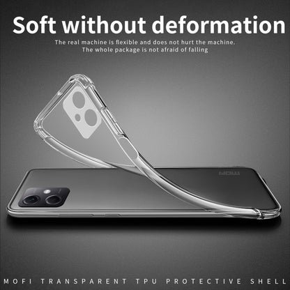 For Xiaomi Redmi Note 12 MOFI Ming Series Ultra-thin TPU Phone Case(Transparent) - Note 12 Cases by MOFI | Online Shopping South Africa | PMC Jewellery