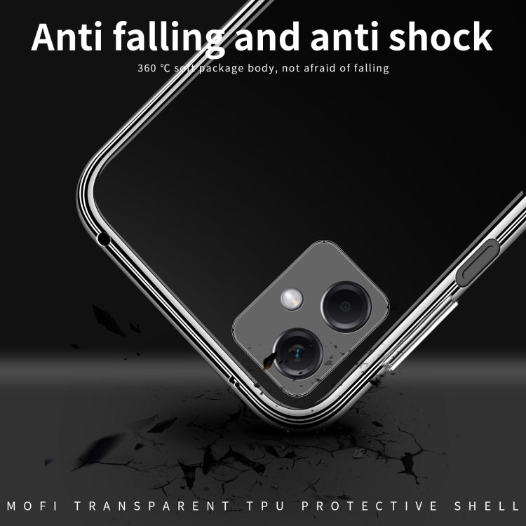 For Xiaomi Redmi Note 12 MOFI Ming Series Ultra-thin TPU Phone Case(Transparent) - Note 12 Cases by MOFI | Online Shopping South Africa | PMC Jewellery