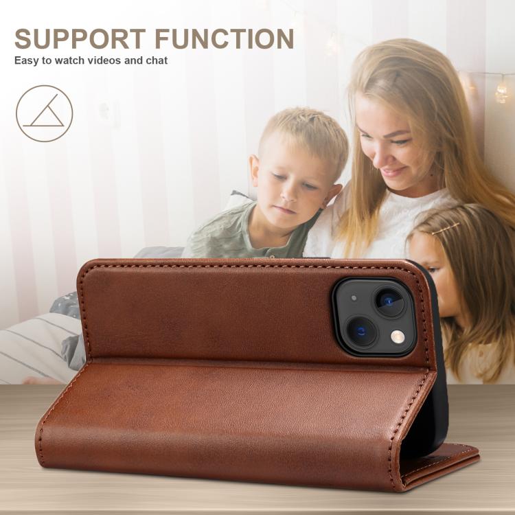 For Samsung Galaxy S25 Ultra 5G Suteni Calf Texture Horizontal Flip Leather Phone Case(Brown) - Galaxy S25 Ultra 5G Cases by Suteni | Online Shopping South Africa | PMC Jewellery | Buy Now Pay Later Mobicred