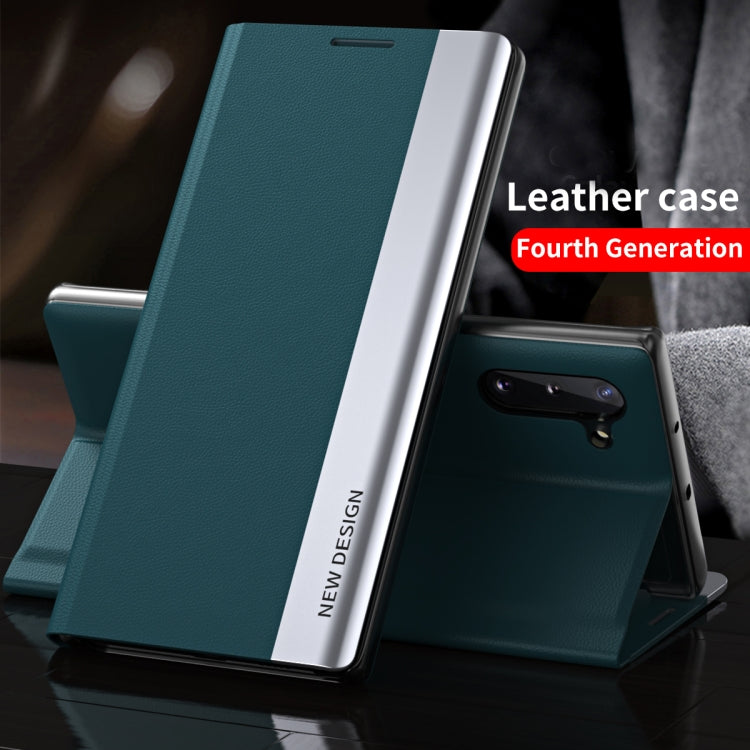 For Honor X9b Side Electroplated Adsorption Leather Phone Case(Red) - Honor Cases by PMC TechLife | Online Shopping South Africa | PMC TechLife
