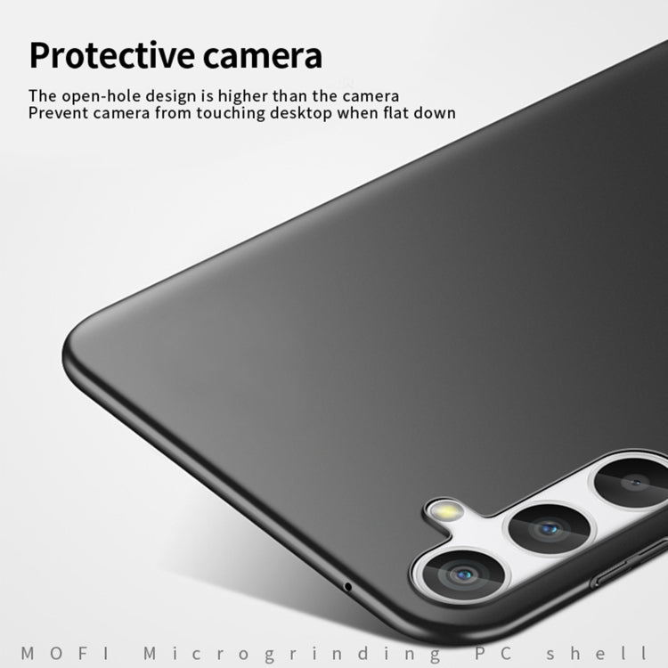 For Samsung Galaxy A14 4G / 5G MOFI Frosted PC Ultra-thin Hard Case(Black) - free shipping - PMC TechLife - Order now!