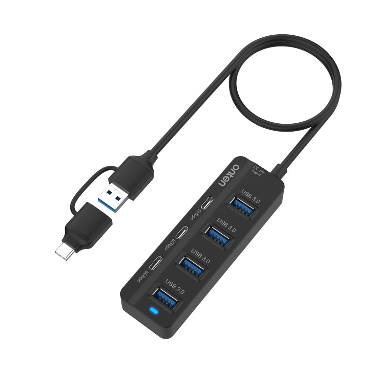 Onten UCA5306 7 in 2 USB3.0 + Type-C 7-Ports HUB Docking Station Support OTG Function - USB 3.0 HUB by Onten | Online Shopping South Africa | PMC Jewellery | Buy Now Pay Later Mobicred