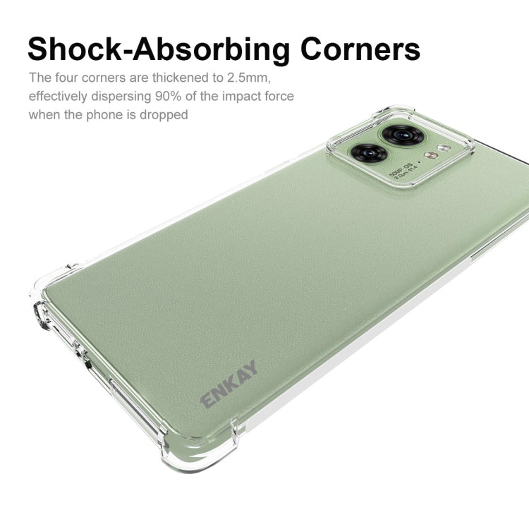 For Motorola Edge 40 5G ENKAY Hat-Prince Transparent TPU Shockproof Phone Case - free shipping - PMC TechLife - Order now!