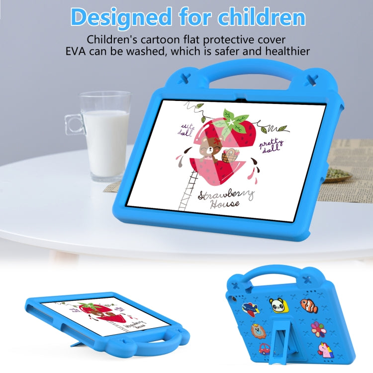 For Amazon Fire HD 10 2021 Handle Kickstand Children EVA Shockproof PC Tablet Case(Sky Blue) - Amazon by PMC TechLife | Online Shopping South Africa | PMC TechLife | Buy Now Pay Later Mobicred