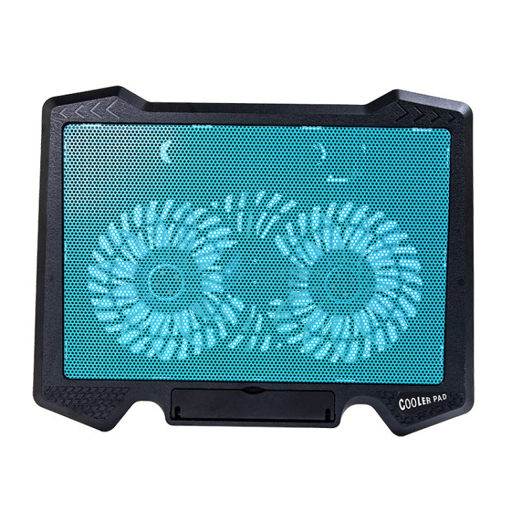 S200 Dual Silent Cooling Fan Portable Slim Notebook Cooling Pad for Laptop(Blue) - Cooling Pads by PMC Jewellery | Online Shopping South Africa | PMC Jewellery | Buy Now Pay Later Mobicred
