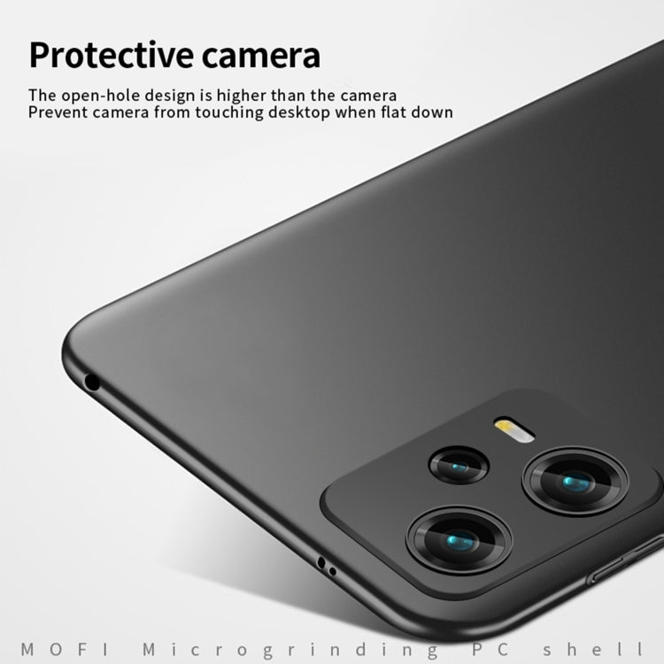 For Redmi Note 12 5G Global MOFI Micro-Frosted PC Ultra-thin Hard Phone Case(Black) - Note 12 Cases by MOFI | Online Shopping South Africa | PMC Jewellery