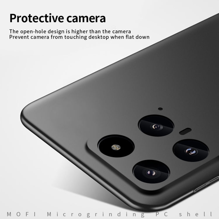 For?Xiaomi 14 MOFI Micro-Frosted PC Ultra-thin Hard Phone Case(Black) - 14 Cases by MOFI | Online Shopping South Africa | PMC Jewellery