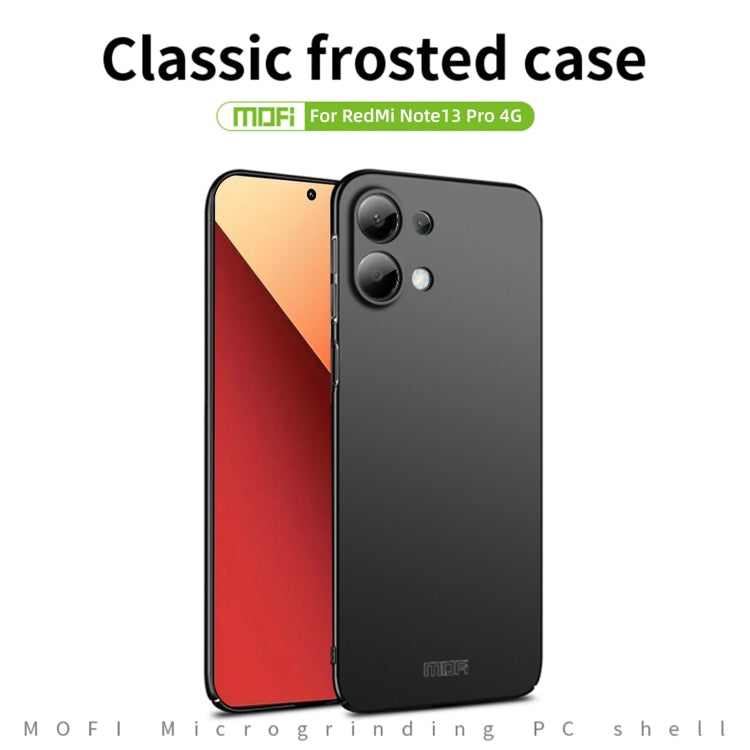 For Xiaomi Redmi Note 13 Pro 4G MOFI Micro-Frosted PC Ultra-thin Hard Phone Case(Red) - Note 13 Pro Cases by MOFI | Online Shopping South Africa | PMC TechLife