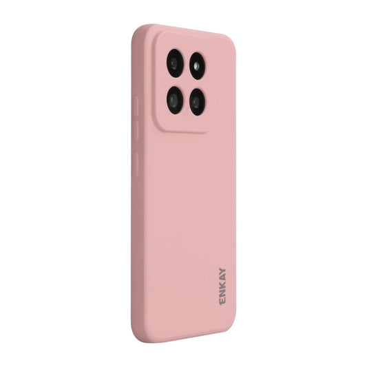 For Xiaomi 14 Pro ENKAY Hat-Prince Liquid Silicone Shockproof Soft Phone Case(Pink) - 14 Pro Cases by ENKAY | Online Shopping South Africa | PMC Jewellery | Buy Now Pay Later Mobicred