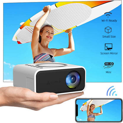 YT300 Home Multimedia Mini Remote Projector Support Mobile Phone(AU Plug Black) - Mini Projector by PMC Jewellery | Online Shopping South Africa | PMC Jewellery | Buy Now Pay Later Mobicred