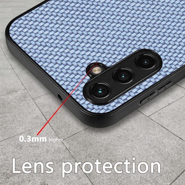 For Samsung Galaxy S25+ 5G Carbon Fiber Texture Leather Back Cover Phone Case(Green) - Galaxy Phone Cases by PMC Jewellery | Online Shopping South Africa | PMC Jewellery | Buy Now Pay Later Mobicred