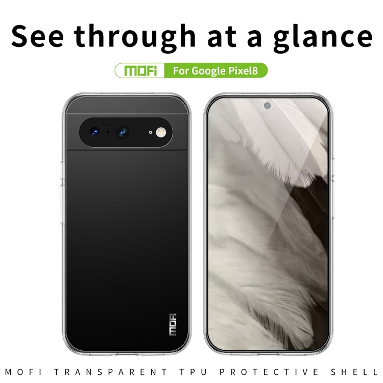 For Google Pixel 8 MOFI Ming Series Ultra-thin TPU Phone Case(Transparent) - Google Cases by MOFI | Online Shopping South Africa | PMC Jewellery