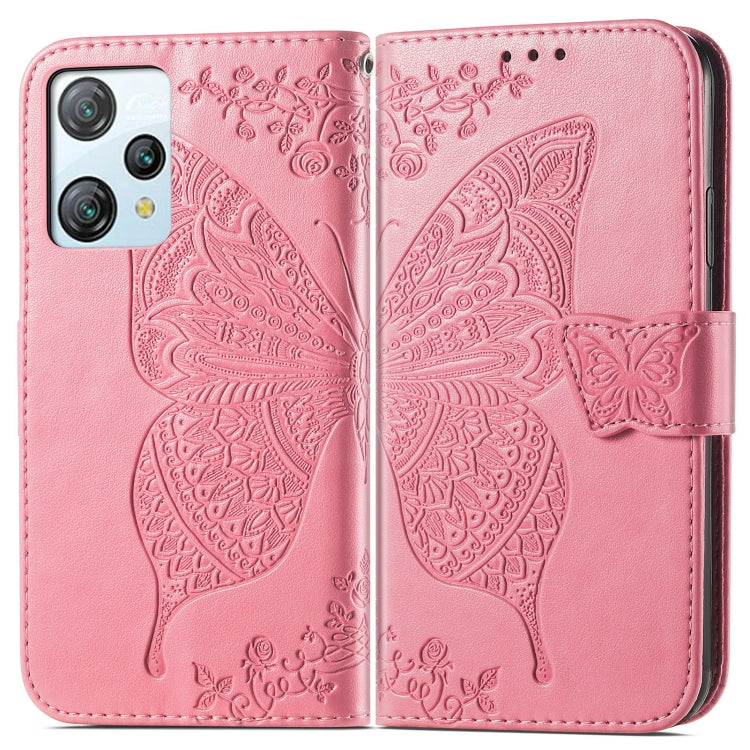 For Blackview A53 Butterfly Love Flower Embossed Leather Phone Case(Pink) - More Brand by PMC Jewellery | Online Shopping South Africa | PMC Jewellery | Buy Now Pay Later Mobicred