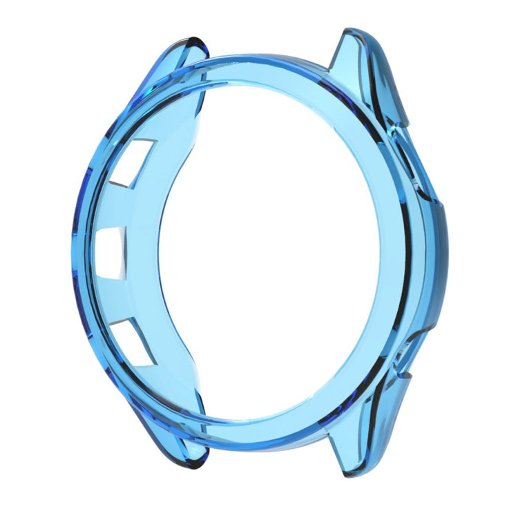 For Garmin Forerunner 265 ENKAY Hat-Prince Transparent TPU Frame Drop Protection Case(Blue) - Watch Cases by ENKAY | Online Shopping South Africa | PMC Jewellery | Buy Now Pay Later Mobicred