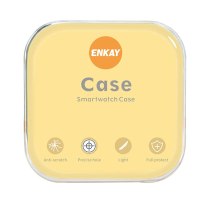 For Garmin Forerunner 265S ENKAY Hat-Prince Transparent TPU Frame Drop Protection Case(Orange) - Watch Cases by ENKAY | Online Shopping South Africa | PMC Jewellery | Buy Now Pay Later Mobicred