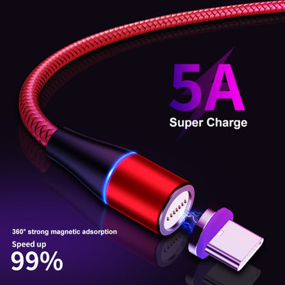 ENKAY 2 in 1 5A USB to Type-C + 8 Pin Magnetic Fast Charging Data Cable with LED Light, Length: 1m(Red) - Charging Cable & Head by ENKAY | Online Shopping South Africa | PMC Jewellery | Buy Now Pay Later Mobicred