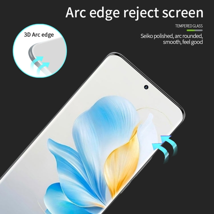 For Honor 100 MOFI 9H 3D Hot Bending Tempered Glass Film(Black) - Honor Tempered Glass by MOFI | Online Shopping South Africa | PMC TechLife