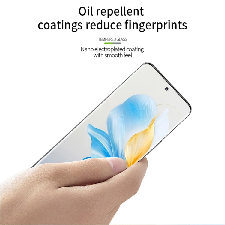 For Honor 100 MOFI 9H 3D Hot Bending Tempered Glass Film(Black) - Honor Tempered Glass by MOFI | Online Shopping South Africa | PMC TechLife