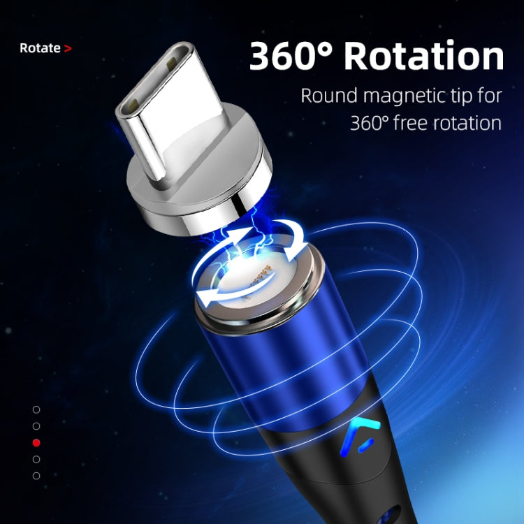 ENKAY 3A USB to 8 Pin Magnetic Fast Charging Data Cable with LED Light, Length:2m(Red) - Charging Cable & Head by ENKAY | Online Shopping South Africa | PMC TechLife