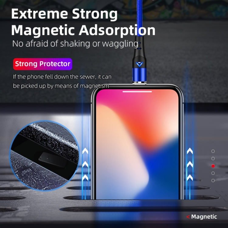 ENKAY 3A USB to 8 Pin Magnetic Fast Charging Data Cable with LED Light, Length:2m(Red) - Charging Cable & Head by ENKAY | Online Shopping South Africa | PMC TechLife