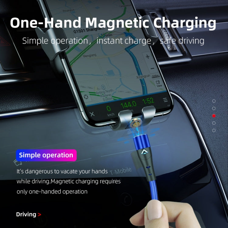 ENKAY 2 in 1 3A USB to 8 Pin + Type-C Magnetic Fast Charging Data Cable, Length:1m(Blue) - Charging Cable & Head by ENKAY | Online Shopping South Africa | PMC Jewellery | Buy Now Pay Later Mobicred