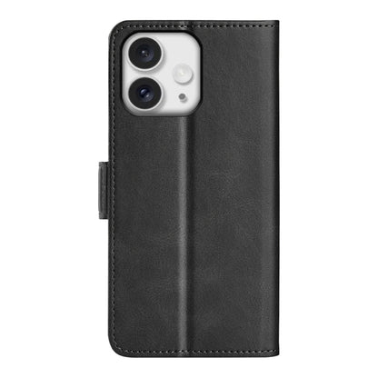 For iPhone 16 Pro Max Dual-side Magnetic Buckle Horizontal Flip Leather Phone Case(Black) - iPhone 16 Pro Max Cases by PMC Jewellery | Online Shopping South Africa | PMC Jewellery | Buy Now Pay Later Mobicred