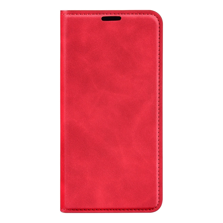 For iPhone 16 Retro-skin  Magnetic Suction Leather Phone Case(Red) - iPhone 16 Cases by PMC TechLife | Online Shopping South Africa | PMC TechLife | Buy Now Pay Later Mobicred