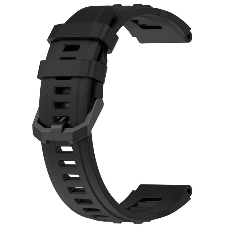 For Amazfit T-Rex Ultra Silicone Sports Watch Band(Black) - Watch Bands by PMC Jewellery | Online Shopping South Africa | PMC Jewellery