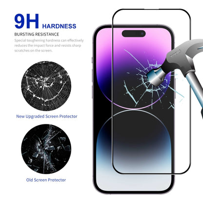 For iPhone 15 Pro Max 10pcs ENKAY Full Glue High Aluminum-silicon Tempered Glass Film - iPhone 15 Pro Max Tempered Glass by ENKAY | Online Shopping South Africa | PMC Jewellery | Buy Now Pay Later Mobicred