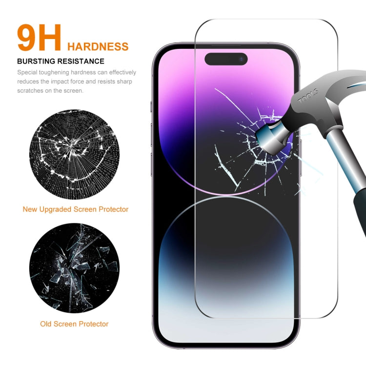 For iPhone 16 Plus 2pcs NKAY 0.26mm 9H 2.5D High Aluminum-silicon Tempered Glass Film - iPhone 16 Plus Tempered Glass by ENKAY | Online Shopping South Africa | PMC Jewellery | Buy Now Pay Later Mobicred