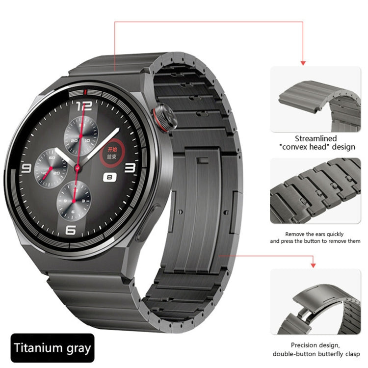 For Huawei Watch GT 2e Titanium Alloy Quick Release Watch Band(Gray) - Watch Bands by PMC Jewellery | Online Shopping South Africa | PMC Jewellery