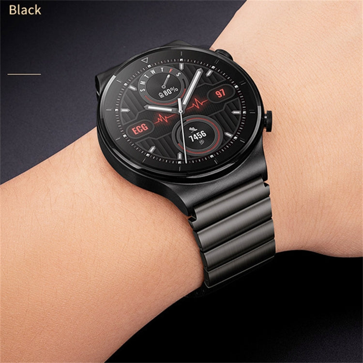 For Huawei Watch 3 One Bead Titanium Alloy Watch Band(Black) - Watch Bands by PMC TechLife | Online Shopping South Africa | PMC TechLife