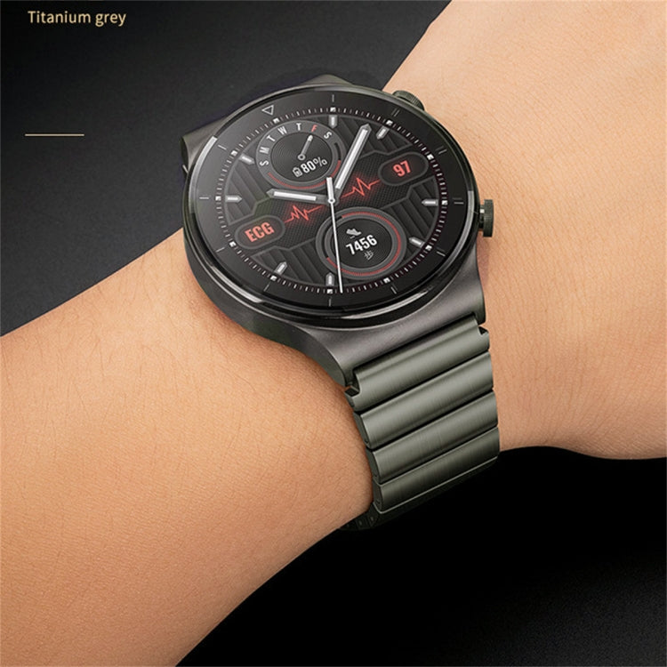 For Honor Magic Watch 2 46mm One Bead Titanium Alloy Watch Band(Gray) - Watch Bands by PMC TechLife | Online Shopping South Africa | PMC TechLife