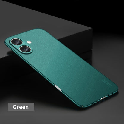 For iPhone 16 Plus MOFI Fandun Series Frosted PC Ultra-thin All-inclusive Phone Case(Green) - iPhone 16 Plus Cases by MOFI | Online Shopping South Africa | PMC Jewellery | Buy Now Pay Later Mobicred