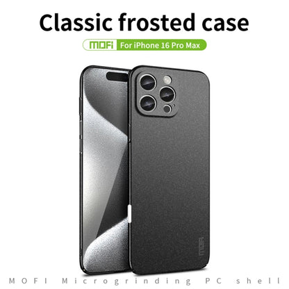 For iPhone 16 Pro Max MOFI Fandun Series Frosted PC Ultra-thin All-inclusive Phone Case(Red) - iPhone 16 Pro Max Cases by MOFI | Online Shopping South Africa | PMC Jewellery | Buy Now Pay Later Mobicred