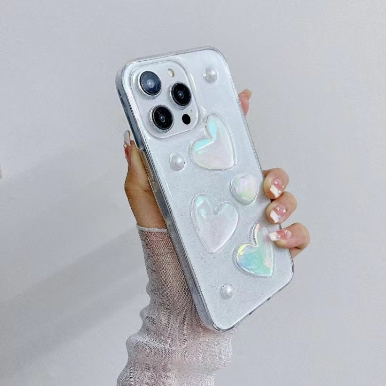 For iPhone 16 Love Epoxy TPU Phone Case(Pink) - iPhone 16 Cases by PMC TechLife | Online Shopping South Africa | PMC TechLife | Buy Now Pay Later Mobicred