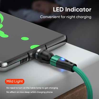 ENKAY PD60W Type-C to Type-C / 8 Pin / Micro USB Magnetic 540 Degrees Rotating Fast Charging Cable, Length:2m(Green) - Charging Cable & Head by ENKAY | Online Shopping South Africa | PMC Jewellery | Buy Now Pay Later Mobicred