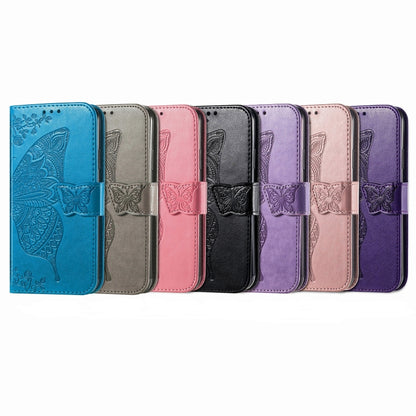 For Samsung Galaxy S24 5G Butterfly Love Flower Embossed Leather Phone Case(Blue) - Galaxy S24 5G Cases by PMC Jewellery | Online Shopping South Africa | PMC Jewellery