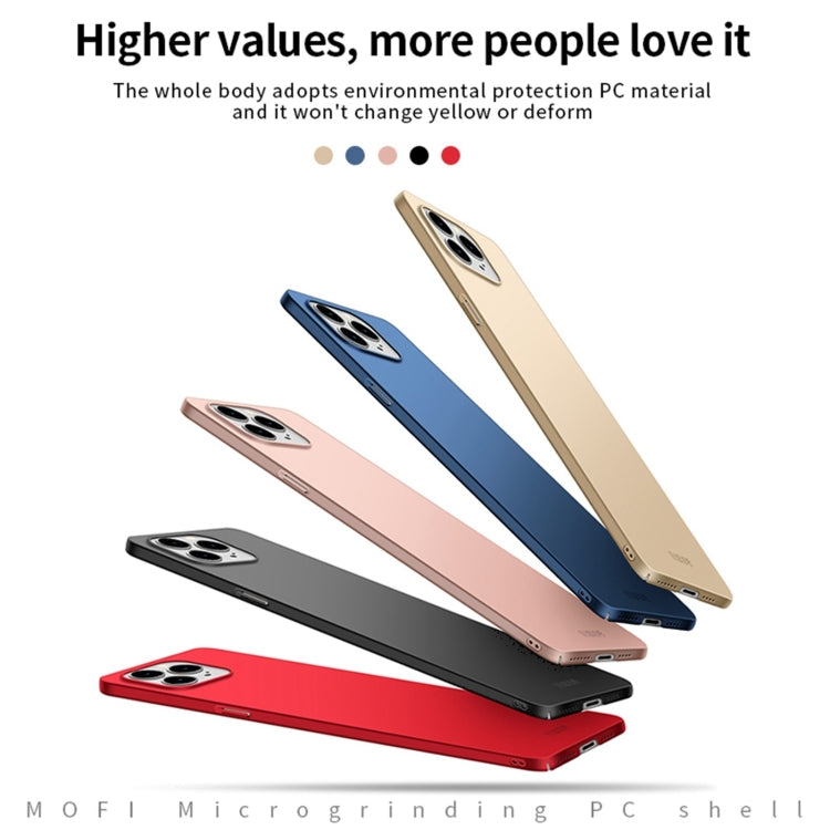 For iPhone 15 Pro Max MOFI Frosted PC Ultra-thin Hard Phone Case(Blue) - free shipping - PMC TechLife - Order now!