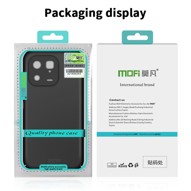 For iPhone 15 Plus MOFI Frosted PC Ultra-thin Hard Phone Case(Blue) - iPhone 15 Plus Cases by MOFI | Online Shopping South Africa | PMC TechLife | Buy Now Pay Later Mobicred