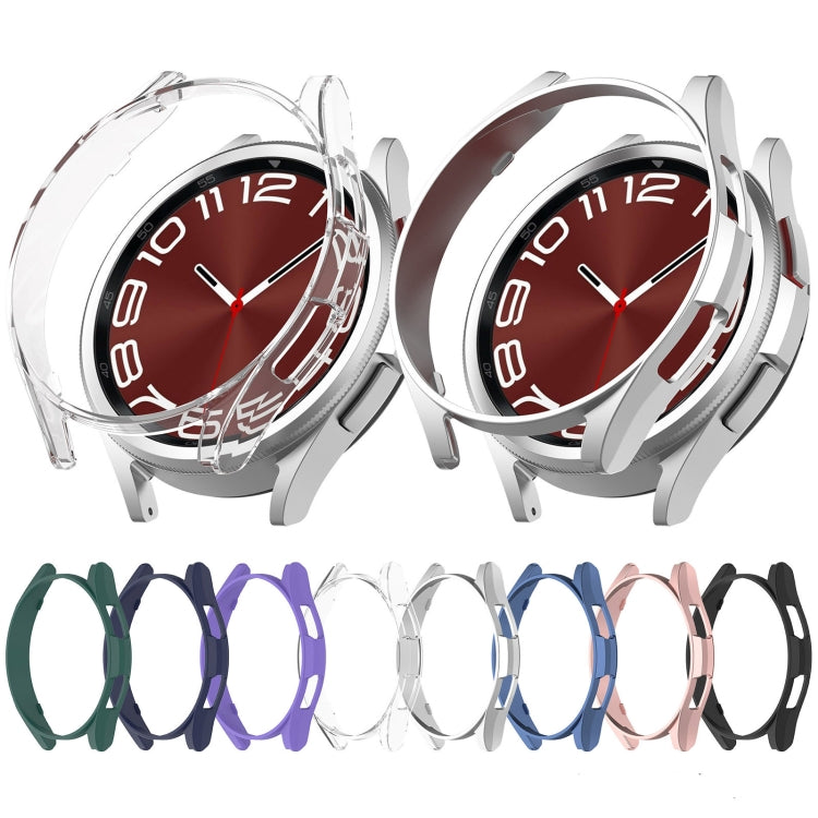 For Samsung Galaxy Watch 6 Classic 43mm Half Coverage Hollow PC Watch Protective Case(Purple) - free shipping - PMC TechLife - Order now!