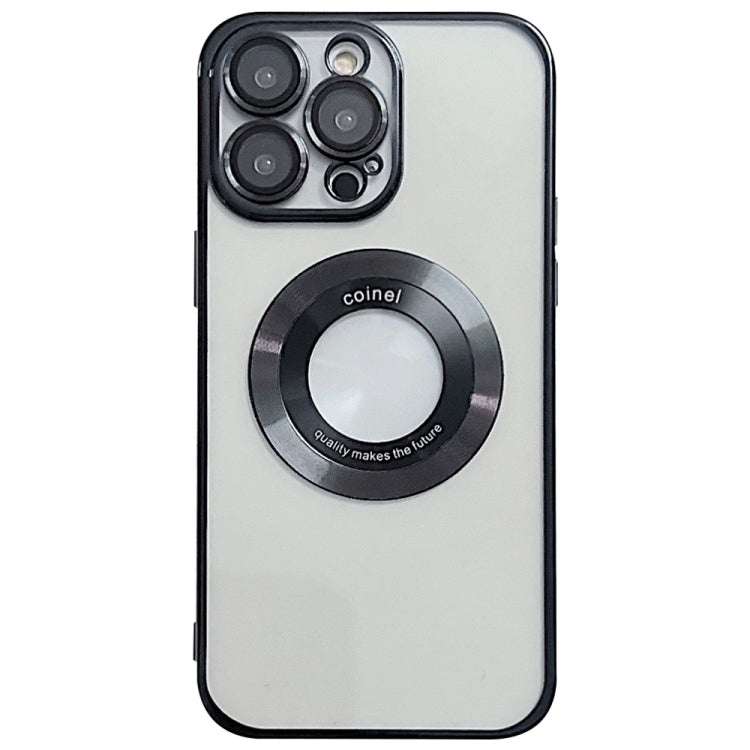 For iPhone 16 Pro Electroplating Magsafe TPU Phone Case(Black) - iPhone 16 Pro Cases by PMC TechLife | Online Shopping South Africa | PMC TechLife | Buy Now Pay Later Mobicred