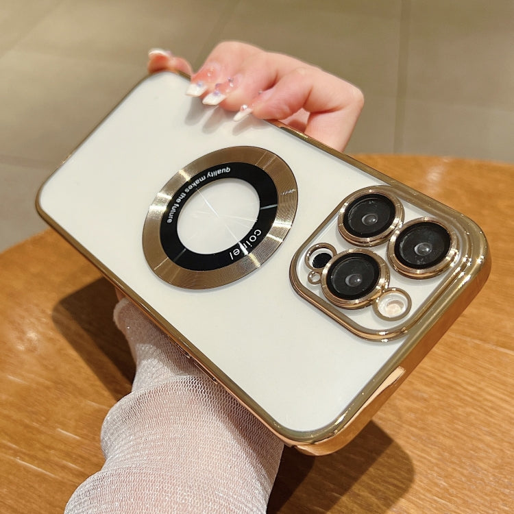 For iPhone 16 Pro Max Electroplating Magsafe TPU Phone Case(Black) - iPhone 16 Pro Max Cases by PMC TechLife | Online Shopping South Africa | PMC TechLife | Buy Now Pay Later Mobicred