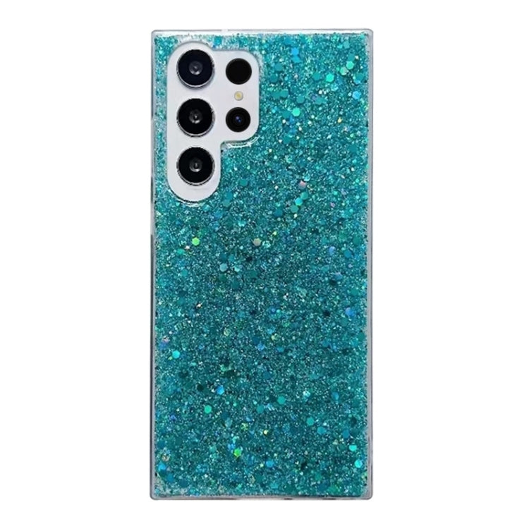 For Samsung Galaxy S24 Ultra 5G Glitter Sequins Epoxy TPU Phone Case(Green) - Galaxy S24 Ultra 5G Cases by PMC Jewellery | Online Shopping South Africa | PMC Jewellery